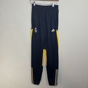 Real Madrid Training Football Soccer Pants Blue Adidas Younth Size XL  Age 13-14